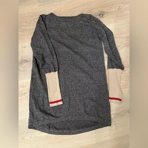 Roots Charcoal Knit Tunic Sweater